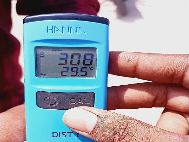 Water Quality Testing on field